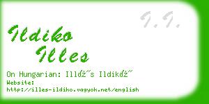ildiko illes business card